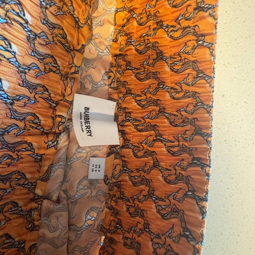 Orange Patterned Shorts - Picture 3 of 4